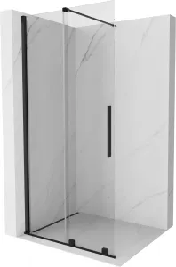 MEXEN/S - Velár posuvné sprchové dvere Walk-in 70, transparent, čierna 871-070-000-03-70
