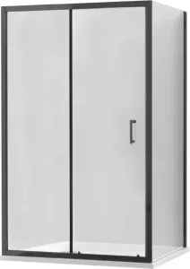 MEXEN/S - APIA sprchovací kút 110x70, transparent, čierna 840-110-070-70-00