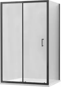 MEXEN/S - APIA sprchovací kút 115x70, transparent, čierna 840-115-070-70-00