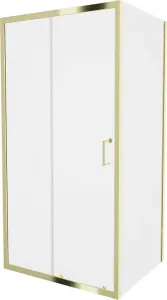 MEXEN/S - Apia sprchovací kút obdĺžnik 105x100, transparent, zlatá 840-105-100-50-00