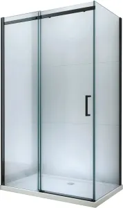 MEXEN/S - OMEGA sprchovací kút 100x80, transparent, čierna 825-100-080-70-00