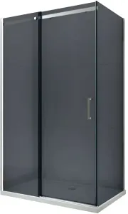 MEXEN/S - OMEGA sprchovací kút 150x100, grafit, chróm 825-150-100-01-40