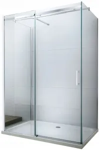 MEXEN/S - OMEGA sprchový kút 3-stenná 100x100, transparent, chróm 825-100-100-01-00-3S