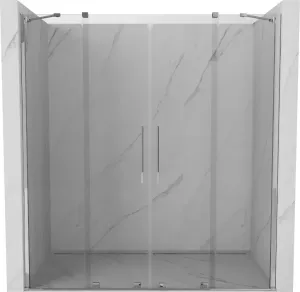 MEXEN/S - Velar Duo posuvné sprchové dvere 170, transparent, chróm 871-170-000-02-01