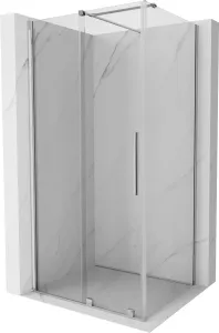 MEXEN/S - Velar Obdĺžnikový sprchovací kút 100 x 110, transparent, chróm 871-100-110-01-01