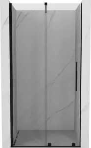 MEXEN/S - Velár posuvné sprchové dvere 120, transparent, čierna 871-120-000-01-70