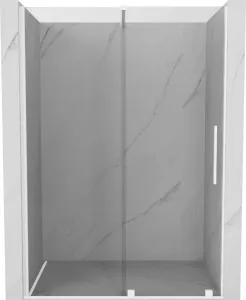MEXEN/S - Velár posuvné sprchové dvere 140, transparent, biela 871-140-000-01-20