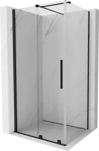 MEXEN/S - Velár sprchovací kút 100 x 120, transparent, čierna 871-100-120-01-70