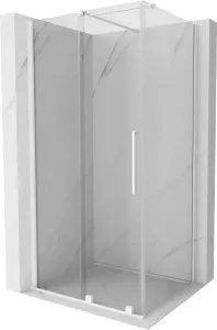 MEXEN/S - Velár sprchovací kút 110 x 70, transparent, biela 871-110-070-01-20