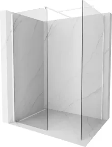 MEXEN/S - Kioto Sprchová zástena Walk-in 150 x 110 cm, transparent, biela 800-150-202-20-00-110