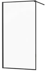 MEXEN/S - KIOTO Sprchová zástena WALK-IN 50x200 cm 8 mm, čierna, čierny profil 800-050-101-70-70