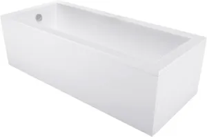 MEXEN/S - Cubik obdĺžniková vaňa 180 x 90 cm s panelom, biela 55031809000X