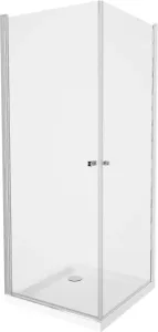 MEXEN/S - PRETORIA duo sprchovací kút 70 x 70, transparent, chróm + vanička vrátane sifónu 852-070-070-01-02-4010