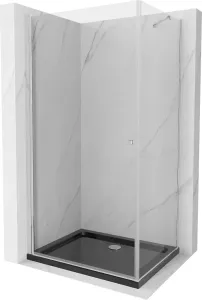 MEXEN/S - Pretória sprchovací kút 90x70, transparent, chróm + sprchová vanička vrátane sifónu 852-090-070-01-00-4070
