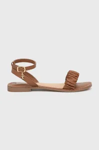 Kožené sandále Mexx Sandal Julia dámske, hnedá farba, #5001671