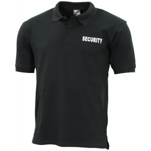 MFH Polo tričko Security s krátkym rukávom, čierna