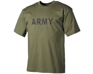 MFH tričko s nápisom army olivové, 160g/m2 #6158470