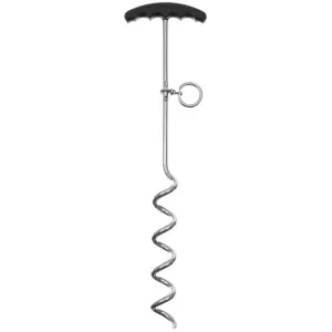 MFH Špirálový stanový kolík, kovový, s plastovou rukoväťou, cca 45 cm