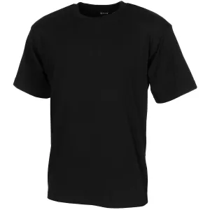 Bavlnené tričko US army MFH® s krátkym rukávom – Čierna (Farba: Čierna, Veľkosť: L) #8618200