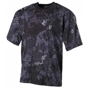 Bavlnené tričko US army MFH® s krátkym rukávom – Čierna (Farba: Čierna, Veľkosť: S) #5530793