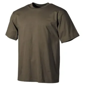 Bavlnené tričko US army MFH® s krátkym rukávom – Olive Green  (Farba: Olive Green , Veľkosť: S) #2372627