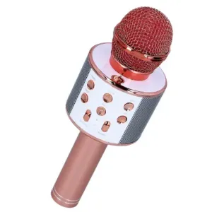 MG Bluetooth Karaoke mikrofón s reproduktorom, ružovozlatý