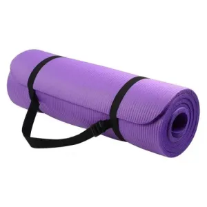 MG Gymnastic Yoga Premium protišmyková podložka na cvičenie 10mm + obal, fialová (WNSP-PURP)