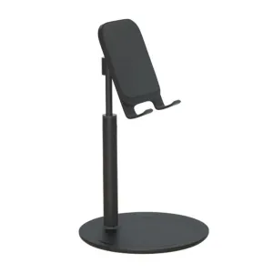 Hurtel Teleskopický stolový držiak na telefón a tablet, čierny (K3S)