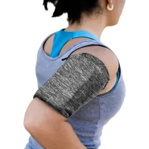 Elastická páska na ruku na behanie Fitness - Sivá KP25144