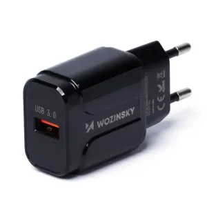 Wozinsky USB 3.0 Adaptér- Sieťová nabíjačka - Čierna KP26528