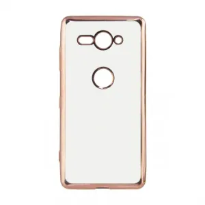 Gumené púzdro Metalic Slim pre Sony Xperia XZ2 ružové