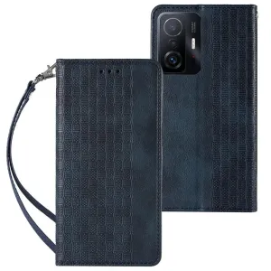 IZMAEL Samsung Galaxy A52 5G Magnetické knížkové puzdro Strap  KP22207 modrá