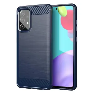 MG Carbon Case Flexible silikónový kryt na Samsung Galaxy A72 4G, modrý