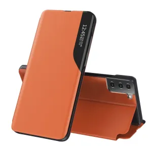 IZMAEL Samsung Galaxy S21 Plus 5G Elegantné knižkové puzdro View Case  KP10855 oranžová