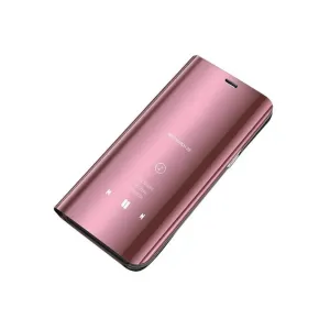 Hurtel Clear view ružové púzdro na telefon Samsung Galaxy A12 / M12