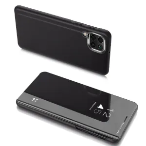 Hurtel Clear view čierné púzdro na telefon Samsung Galaxy A22 4G