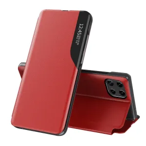 MG Eco Leather View knižkové puzdro na Samsung Galaxy A22 4G, červené