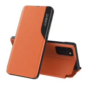 MG Eco Leather View knižkové puzdro na Samsung Galaxy A32 4G, oranžové