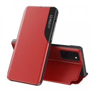 MG Eco Leather View knižkové puzdro na Samsung Galaxy M51, červené