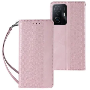 MG Magnet Strap knižkové kožené puzdro na Samsung Galaxy A13 5G, ružové