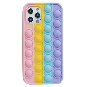 Pop It silikónový kryt na iPhone 12 Pro Max, multicolor, 05978