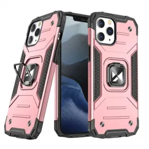 MG Ring Armor plastový kryt na iPhone 13 Pro Max, ružový