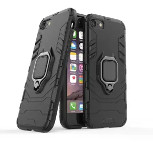 Hurtel Ring Armor Kickstand obal, iPhone 7 / 8 / SE 2020 / SE 2022, čierny