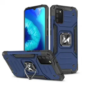 MG Ring Armor plastový kryt na Samsung Galaxy A03s, modrý