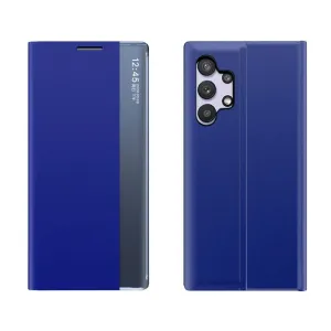 MG Sleep Case Smart Window knižkové púzdro na Samsung Galaxy A32 4G, modré
