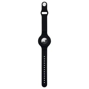 IZMAEL Apple AirTag Silikónové elastické puzdro na zápästie  KP29358 čierna