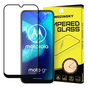 MG Full Glue Super Tough ochranné sklo na Motorola Moto G8 Power Lite, čierne