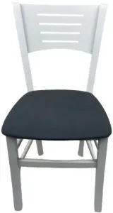 MI-KO Set 4 ks jedálenské stoličky ATALA LÁTKA Aquaclean Carabu sivá/biele morenie