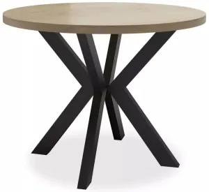MI-KO Okrúhly jedálenský rozkladací stôl STLM112, 100-180 cm