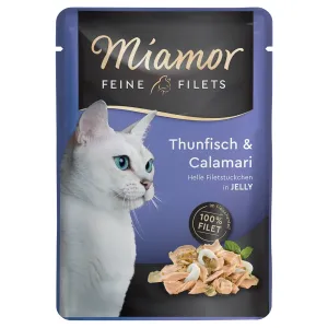Miamor Feine Filets v želé 6 x 100 g - tuniak & kalamáre